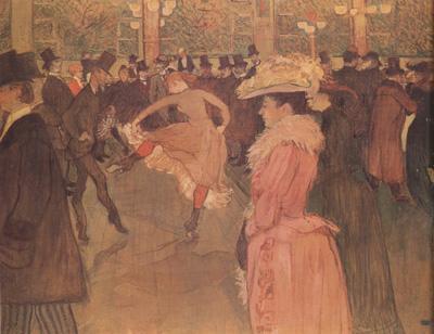 Henri  Toulouse-Lautrec Dance at the Moulin Rouge (nn03) France oil painting art